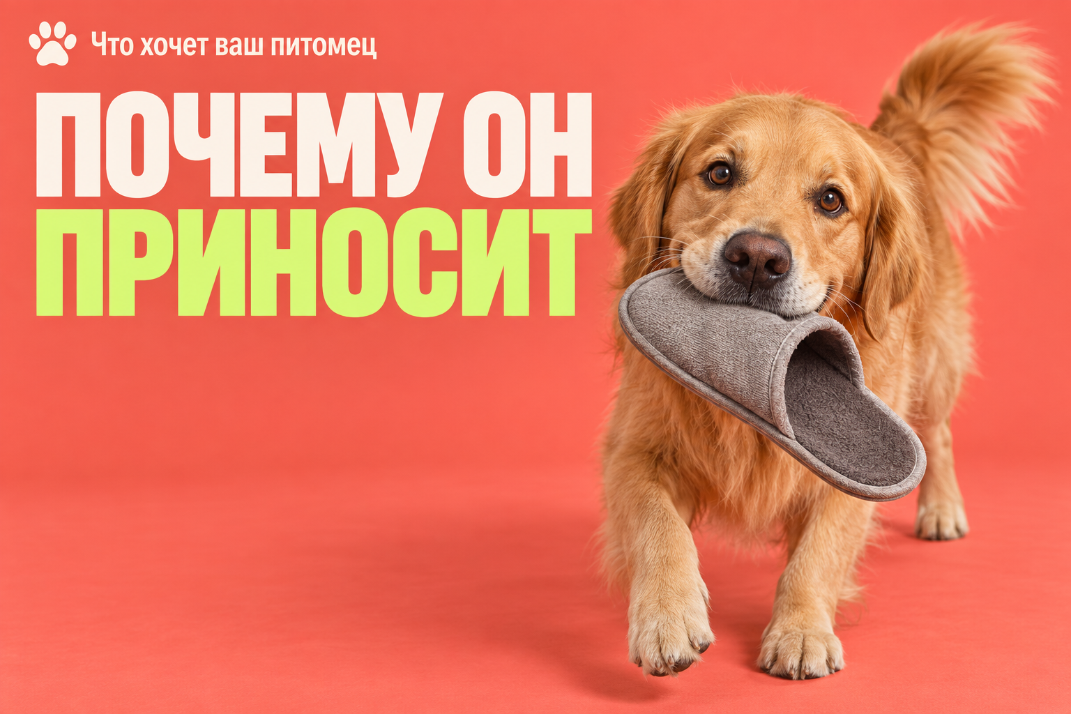Почему собака приносит вещи хозяина и что делать, если это превратилось в игру